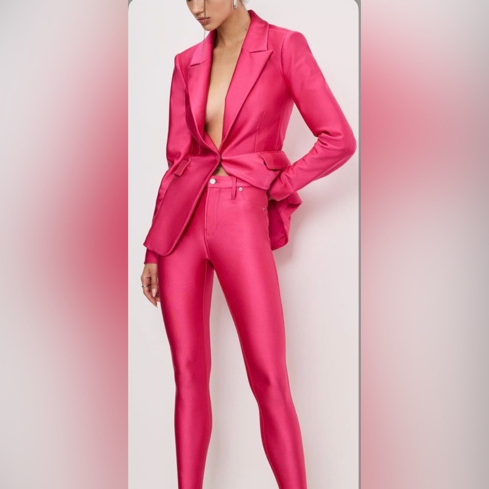 Good American Pink Pantsuit